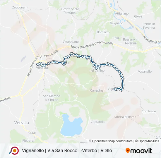 COTRAL Bus Line Map
