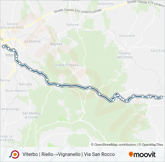 COTRAL Bus Line Map