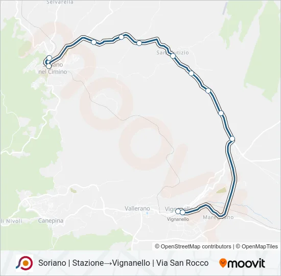 COTRAL Bus Line Map