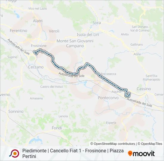 COTRAL Bus Line Map