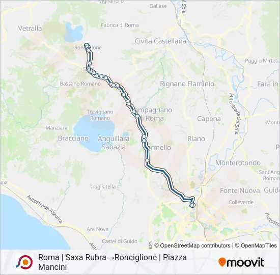 COTRAL Bus Line Map