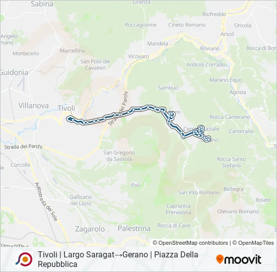 COTRAL Bus Line Map