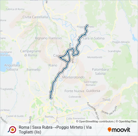 COTRAL Bus Line Map