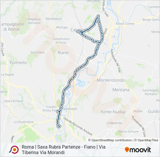 COTRAL Bus Line Map