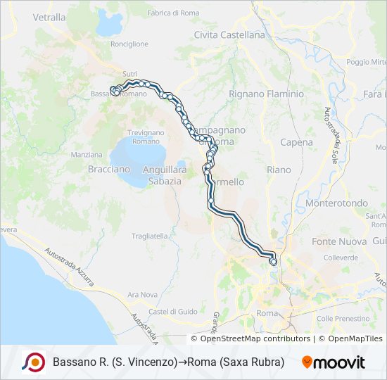 COTRAL bus Line Map