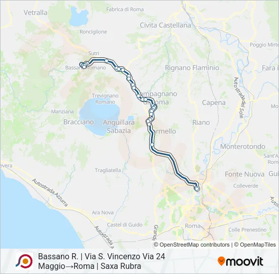 COTRAL Bus Line Map