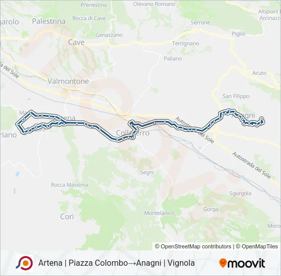 COTRAL Bus Line Map