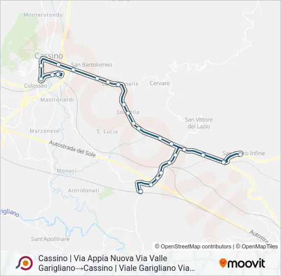 COTRAL Bus Line Map