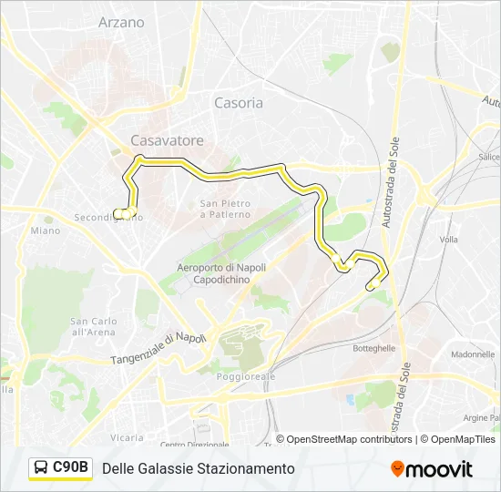 C90B Bus Line Map