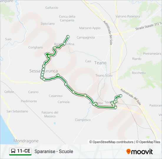 11-CE Bus Line Map
