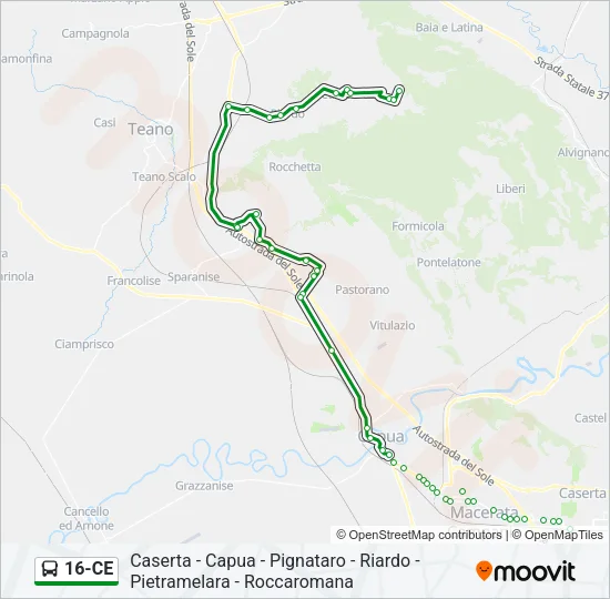 16-CE Bus Line Map