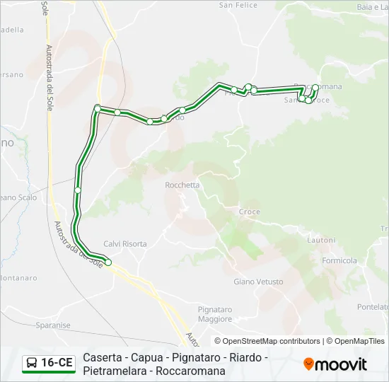 16-CE Bus Line Map