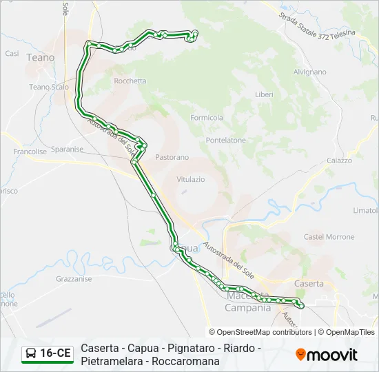16-CE Bus Line Map