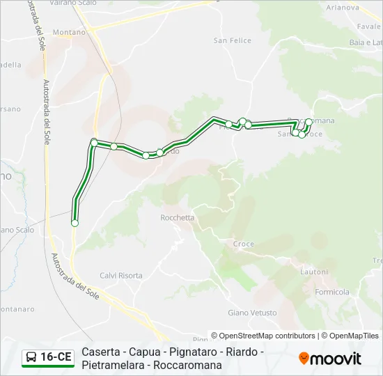 16-CE Bus Line Map