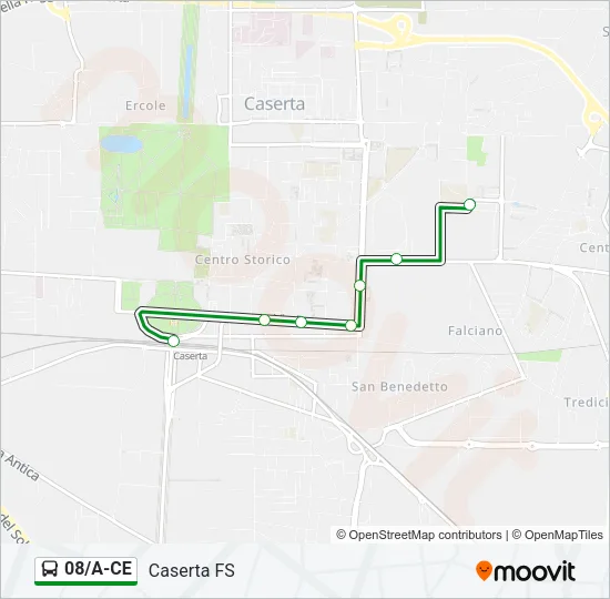 08/A-CE Bus Line Map