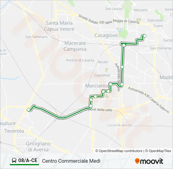 08/A-CE Bus Line Map