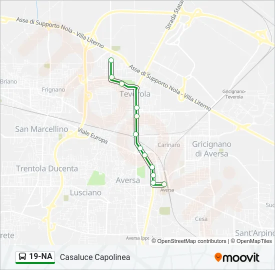 19-NA Bus Line Map