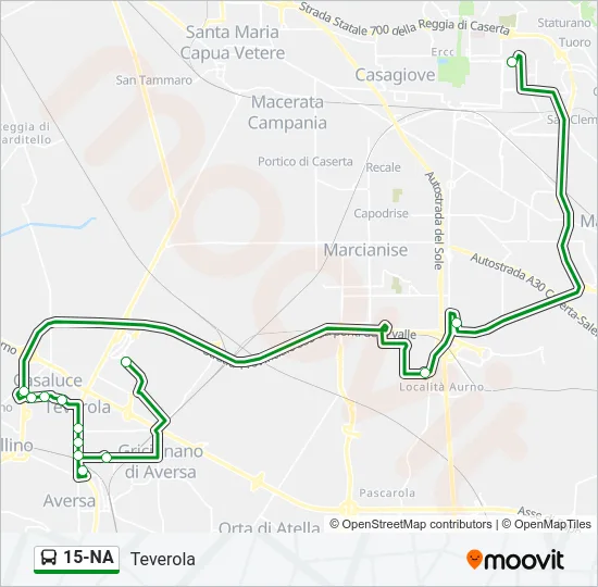 15-NA Bus Line Map