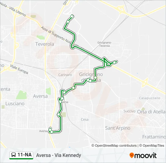 11-NA Bus Line Map