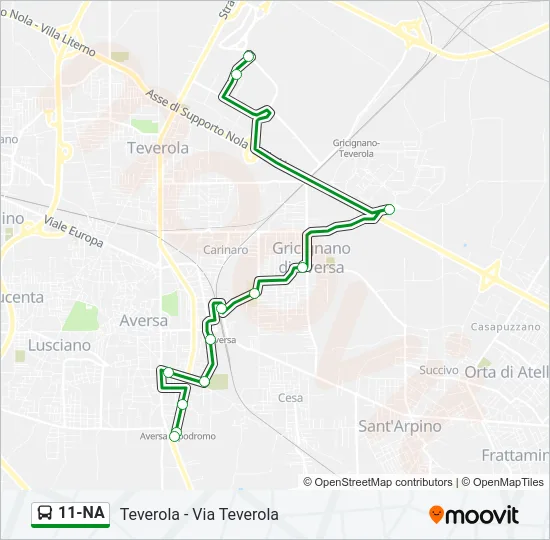 11-NA Bus Line Map