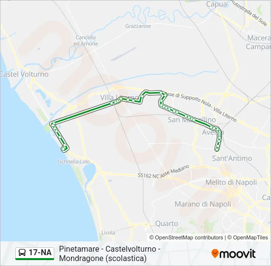 17-NA Bus Line Map