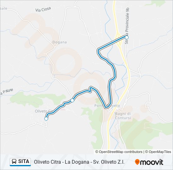 SITA bus Line Map