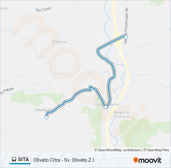 SITA bus Line Map