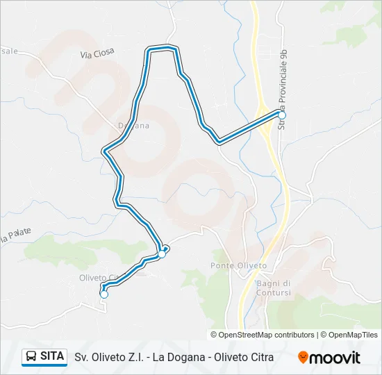 SITA Bus Line Map