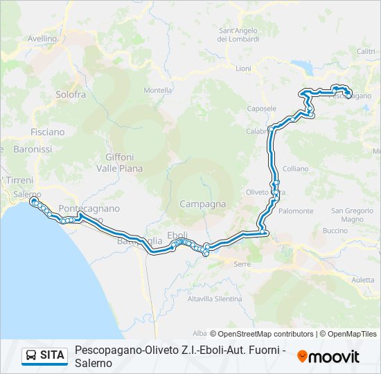 SITA bus Line Map