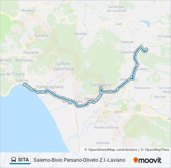 SITA bus Line Map