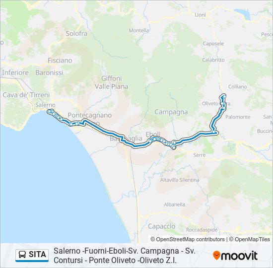 SITA bus Line Map