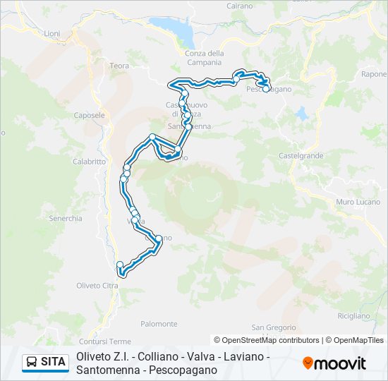 SITA bus Line Map