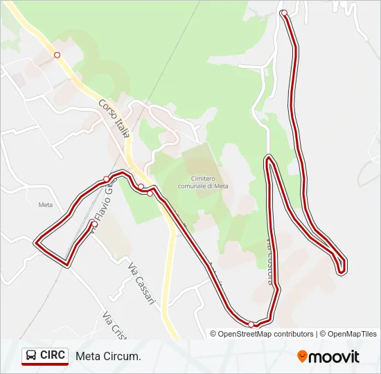CIRC Bus Line Map
