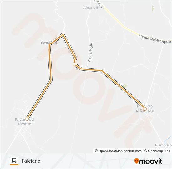 ANGELINO Bus Line Map