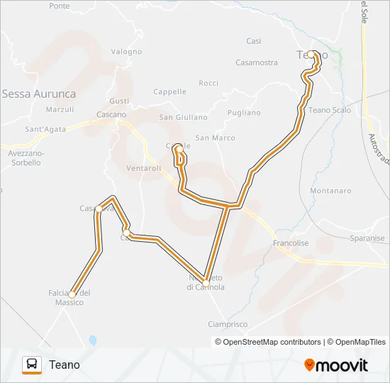 ANGELINO Bus Line Map