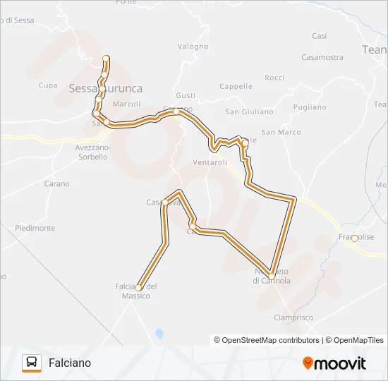 ANGELINO Bus Line Map