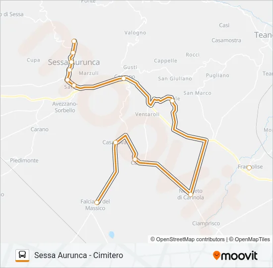 ANGELINO Bus Line Map