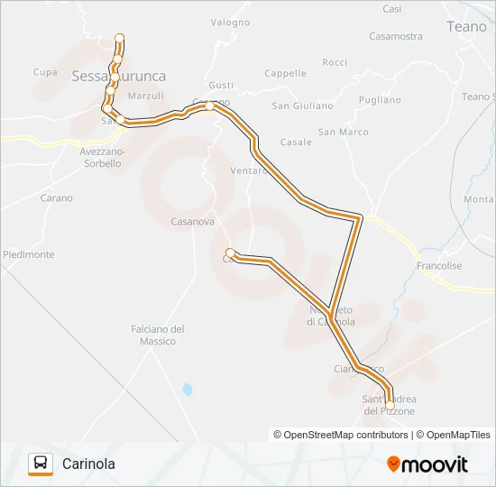 ANGELINO Bus Line Map