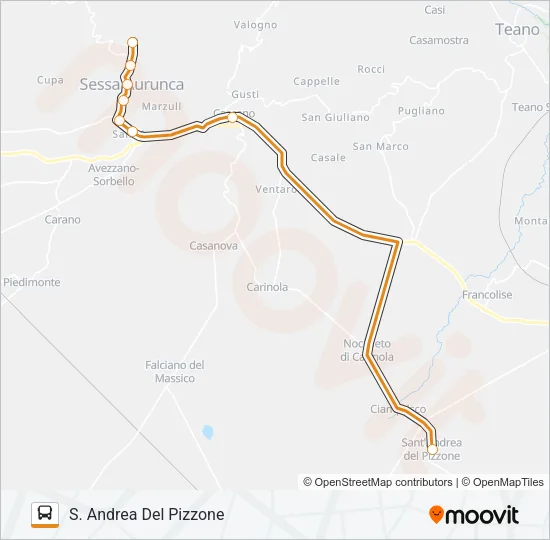 ANGELINO Bus Line Map