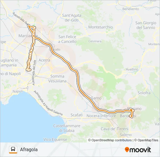 Percorso linea bus ANGELINO