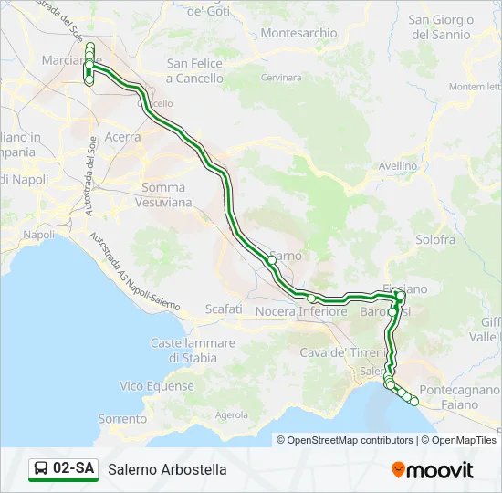02-SA Bus Line Map