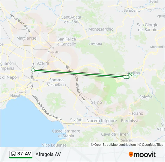 37-AV Bus Line Map