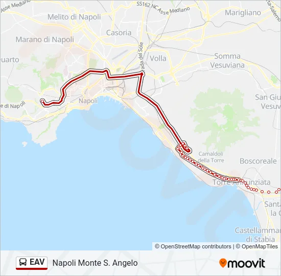 EAV Bus Line Map