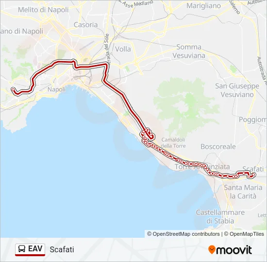 EAV Bus Line Map