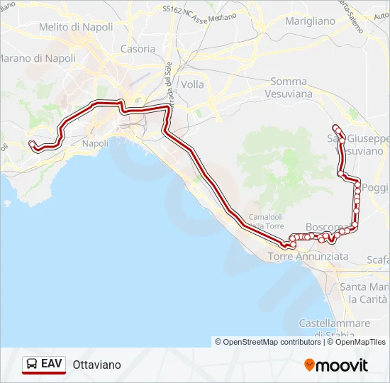 EAV Bus Line Map