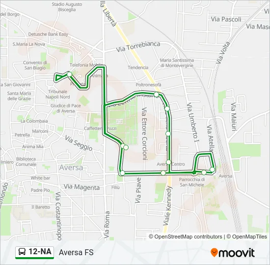 12-NA Bus Line Map