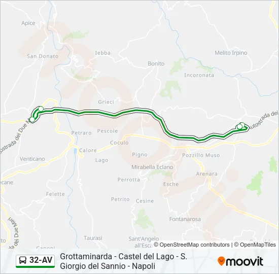 32-AV Bus Line Map