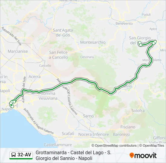 32-AV Bus Line Map