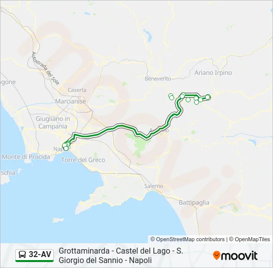 32-AV Bus Line Map