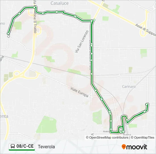 08/C-CE Bus Line Map